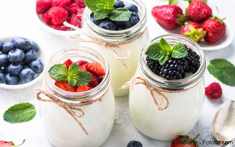 Joghurt mit Beeren Joghurt mit Beeren
